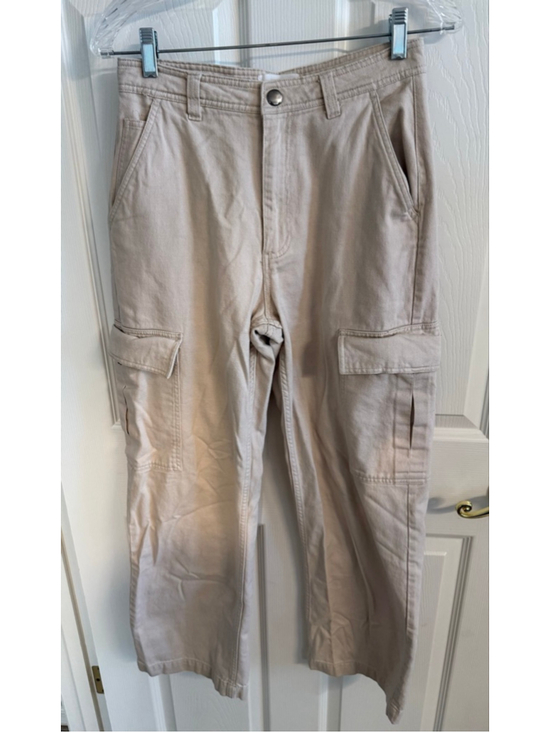 Cotton On Pants - Cotton On Women's Cargo Pants ecru size 4
